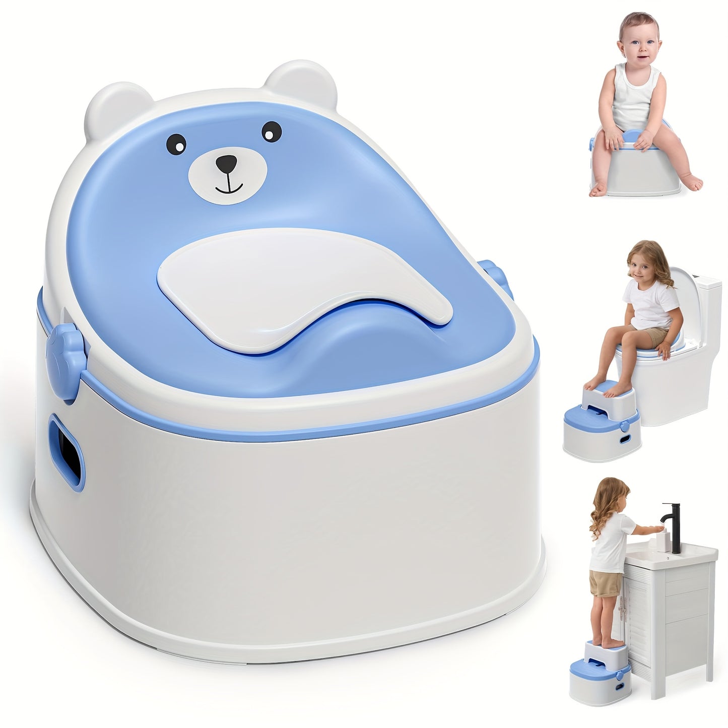 3 In 1 Potty Training Toilet Portable Potty Seat Toddler
