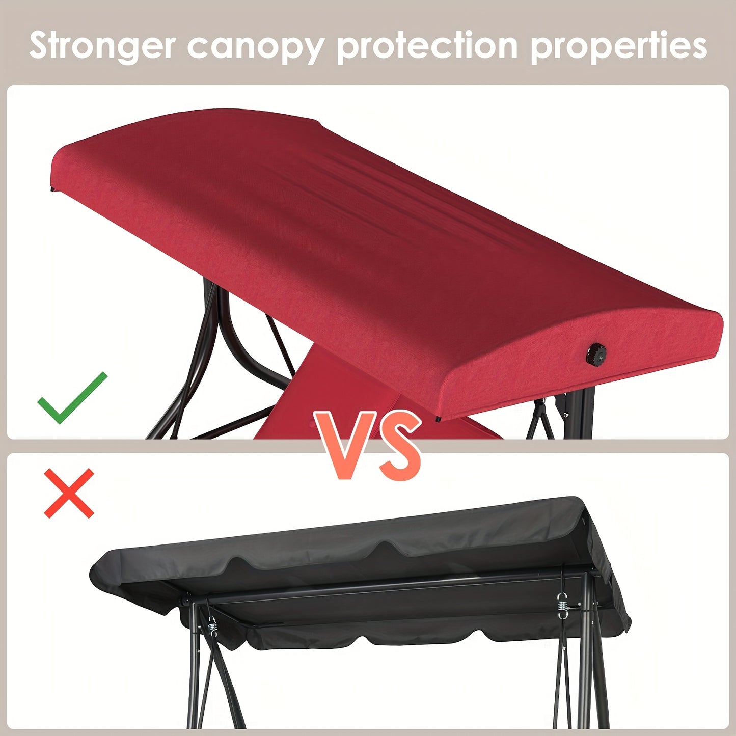 Three Person Outdoor Glider Swing Hammock With Canopy