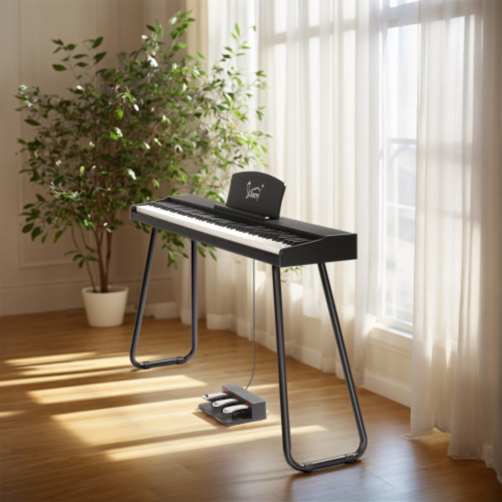 Glarry Digital Piano 88 Keys Keyboard With U Shape Stand