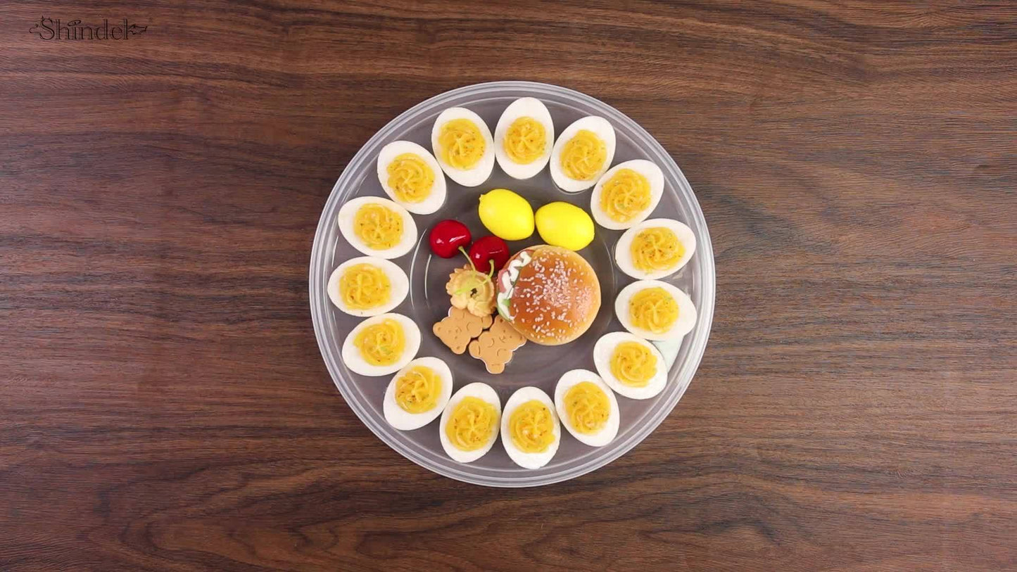 3pcs Deviled Egg Trays, Brown 11.8 Inch Plastic Egg Platters With Lid, Portable Egg Containers With 66 Slots/45Slots, Mother'S Day Gift, For Kitchen, Easter, Wedding, Valentine'S Day, Holiday Parties, Birthday Parties, Outdoo