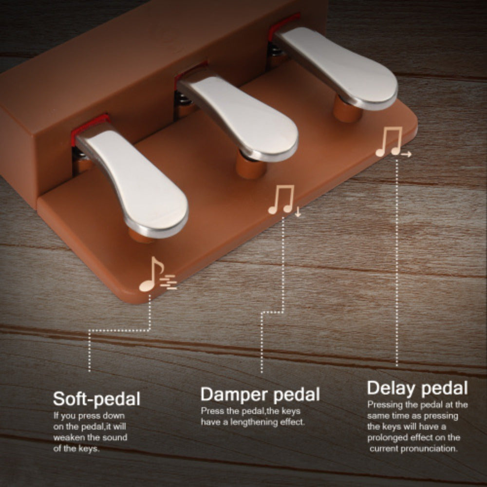 Glarry Digital Piano 88 Keys Keyboard With U Shape Stand