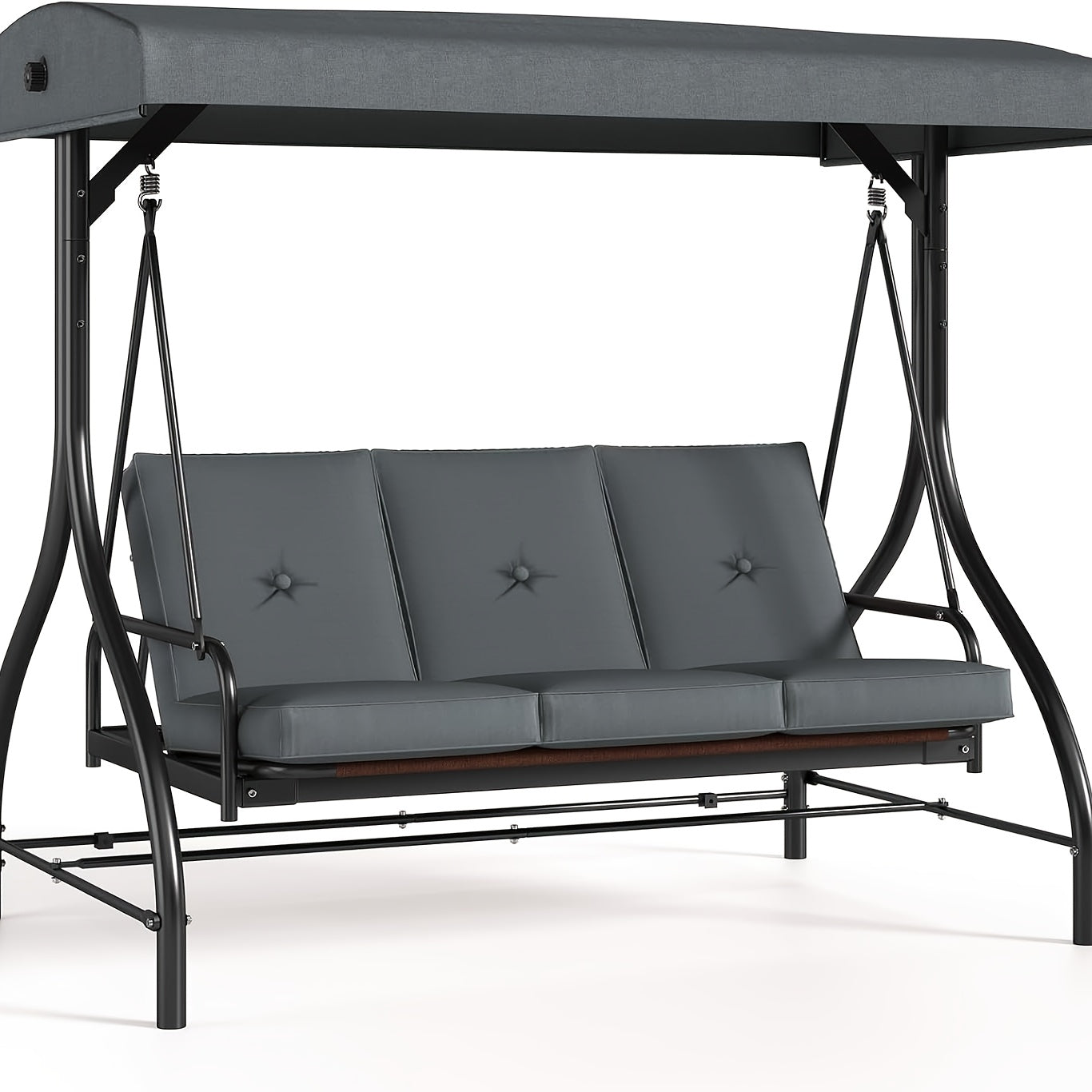 Three Person Outdoor Glider Swing Hammock With Canopy