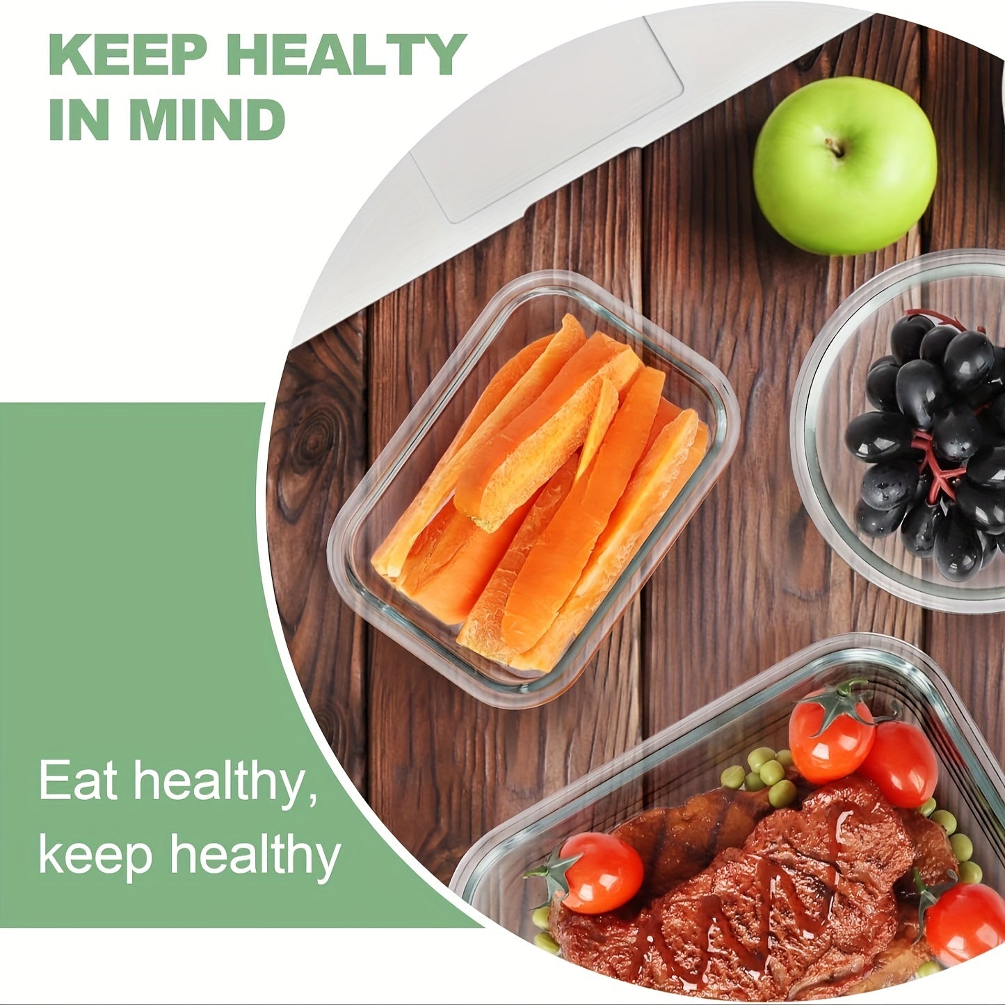 12 Pack Glass Food Storage Containers With Lids Airtight Microwave Safe