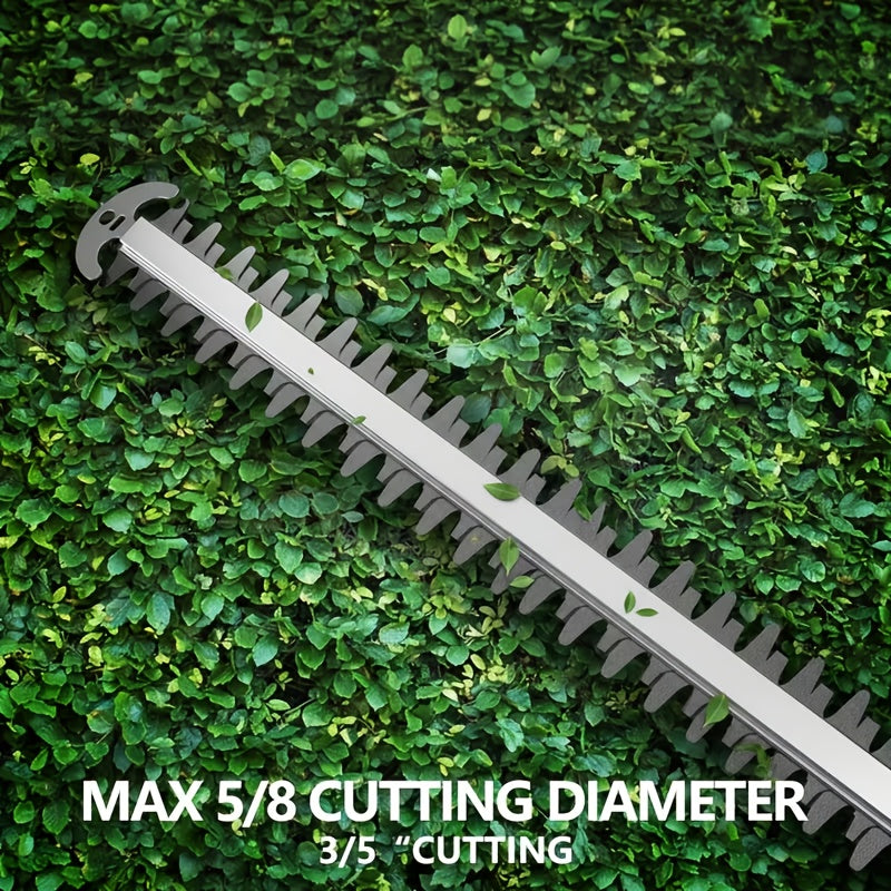 21V Rechargeable Hedge Trimmer With Rotating Handle For Lawn And Shrub Care
