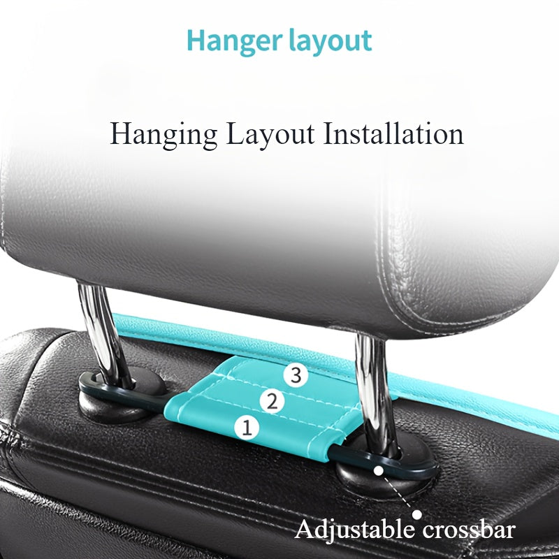 Car Accessories 2-Piece Set, Universal Square Car Seat Cushion + Backrest Pad for All-Season Use – Breathable & Cool in Autumn/Warming Winter Comfort Design. Easy to Install Multi-Layered Space Patterns, Perfect