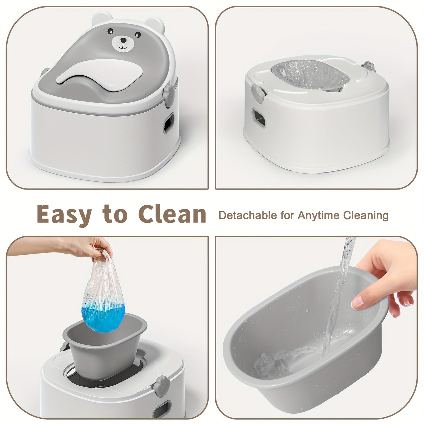 3 In 1 Potty Training Toilet Portable Potty Seat Toddler