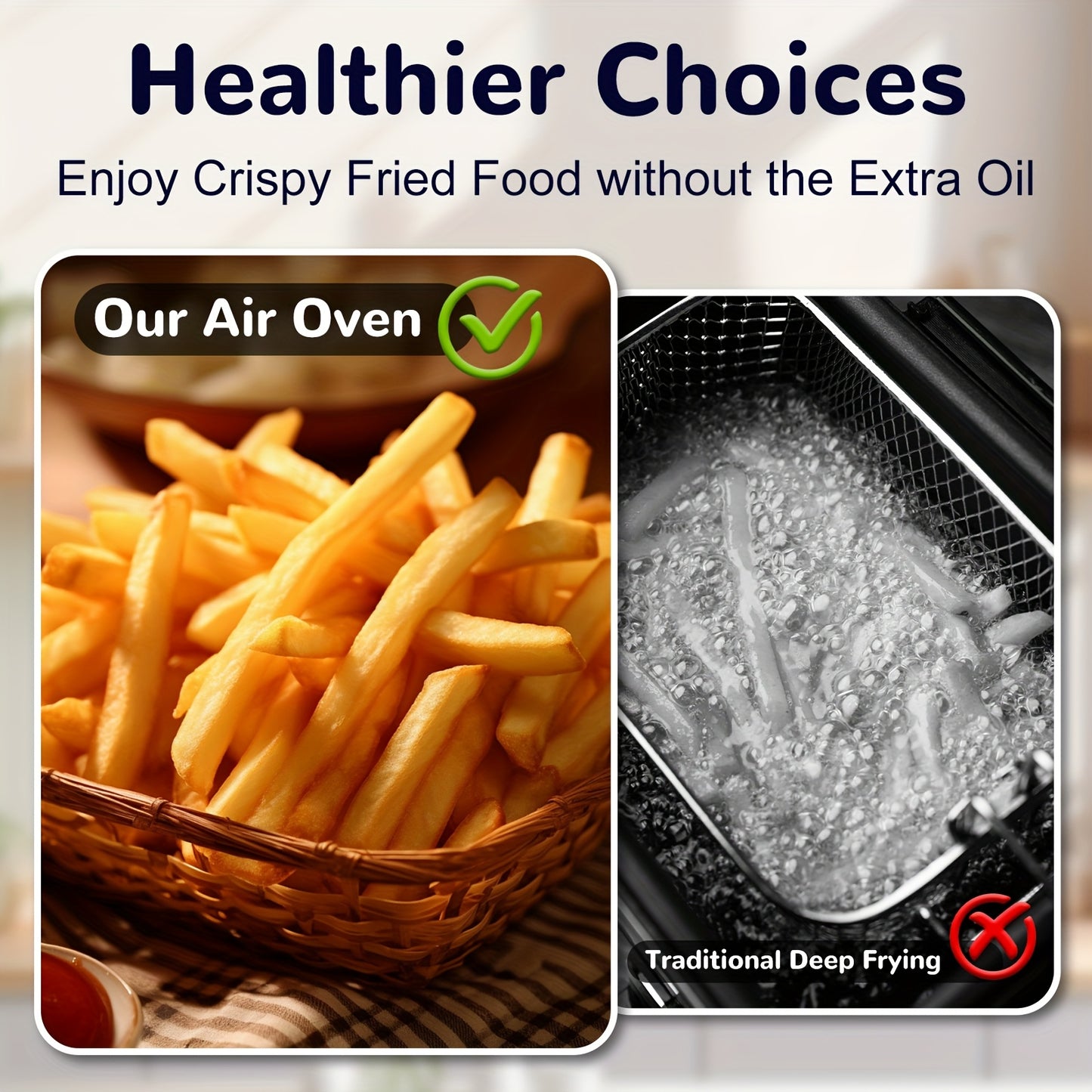 Smart Air Fryer Oven 12 Quart 12in1 With Presets And Light