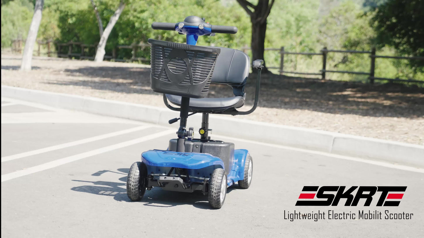 Electric Mobility Scooter for Adults, Senior, 4 Wheels Electric Powered Chargeable Device for Travel