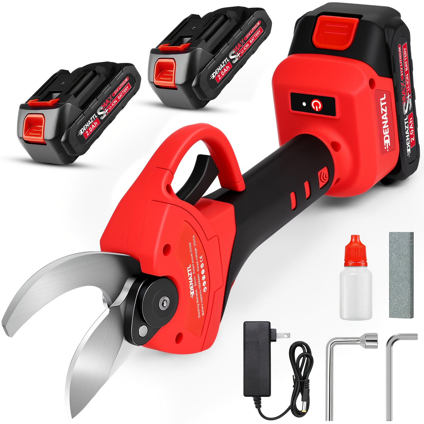 Upgraded Cordless Electric Pruning Shears 1.35 Inch Cutting Diameter with LCD