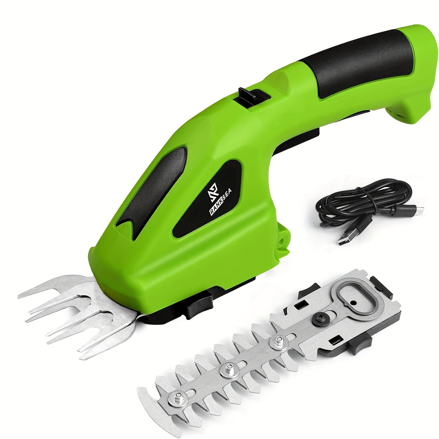 2-In-1 Cordless Hedge Trimmer And Grass Shears 1500mAh Battery Powered