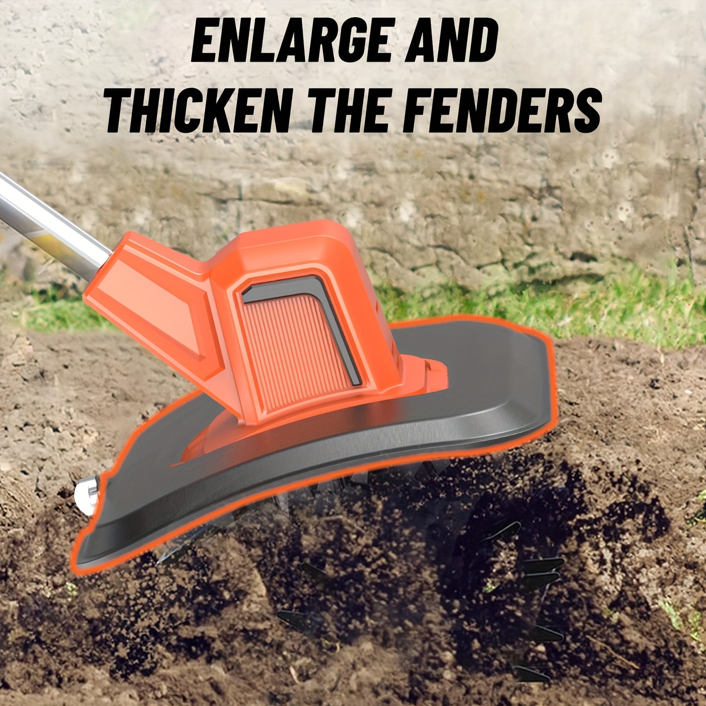 Cordless 20V Garden Tiller Rotary 9 Inch 360 RPM Portable