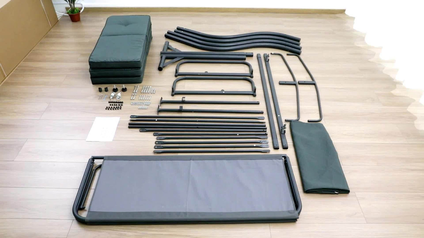 Three Person Outdoor Glider Swing Hammock With Canopy