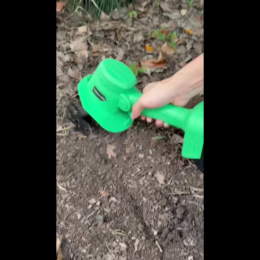 20V Cordless Tiller Cultivator Garden Portable Lightweight Handheld 9 Inch Width