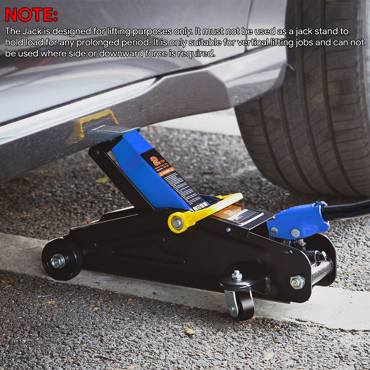 2 Ton And 3 Ton Heavy Duty Steel Low Profile Hydraulic Floor Jack Blue