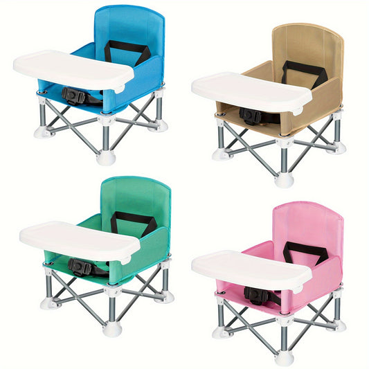Toddler Travel Booster Seat Compact Folding Tray Outdoor