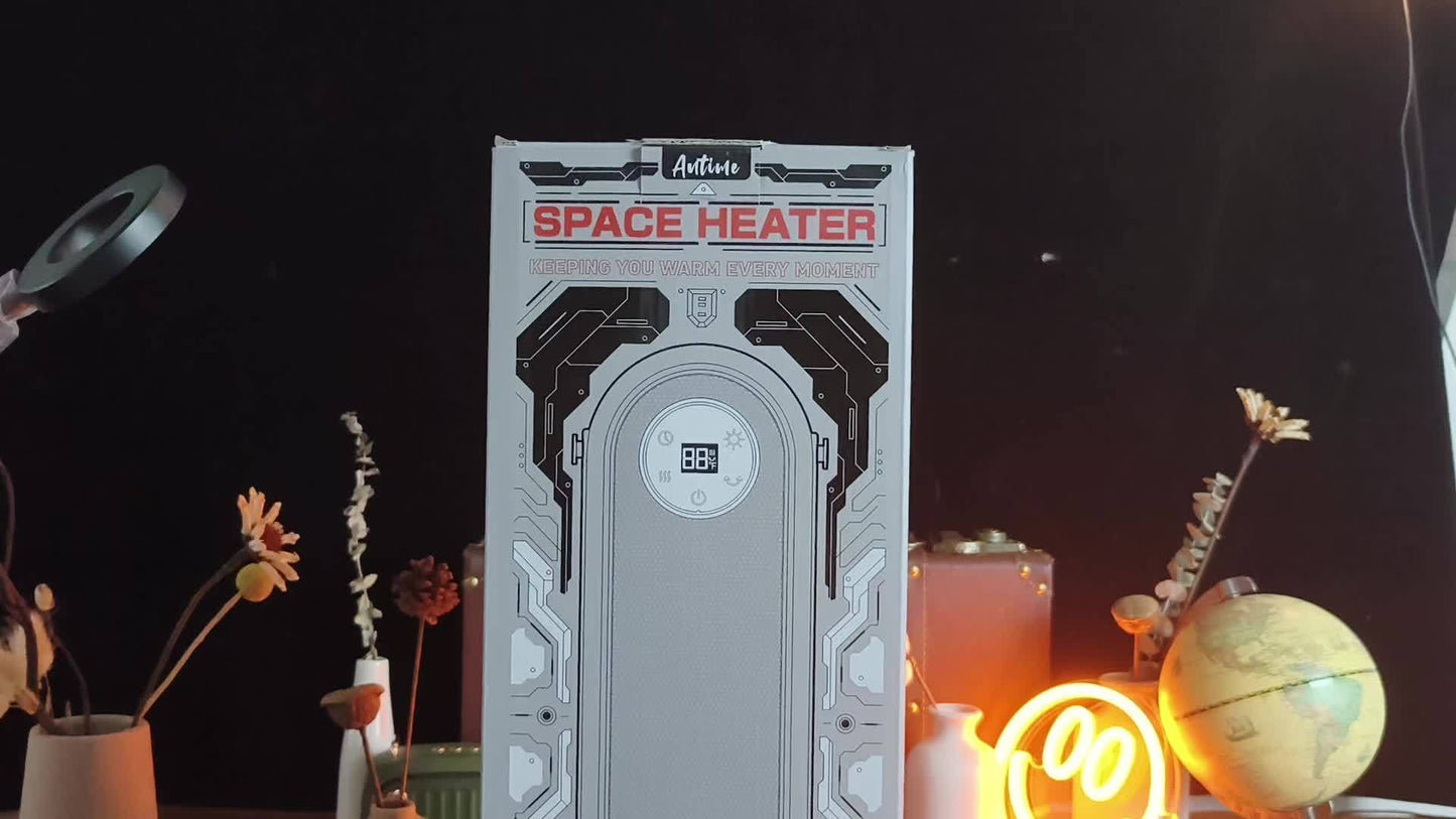 1500W Portable Space Heater with Remote Control Digital Display and Touch Button