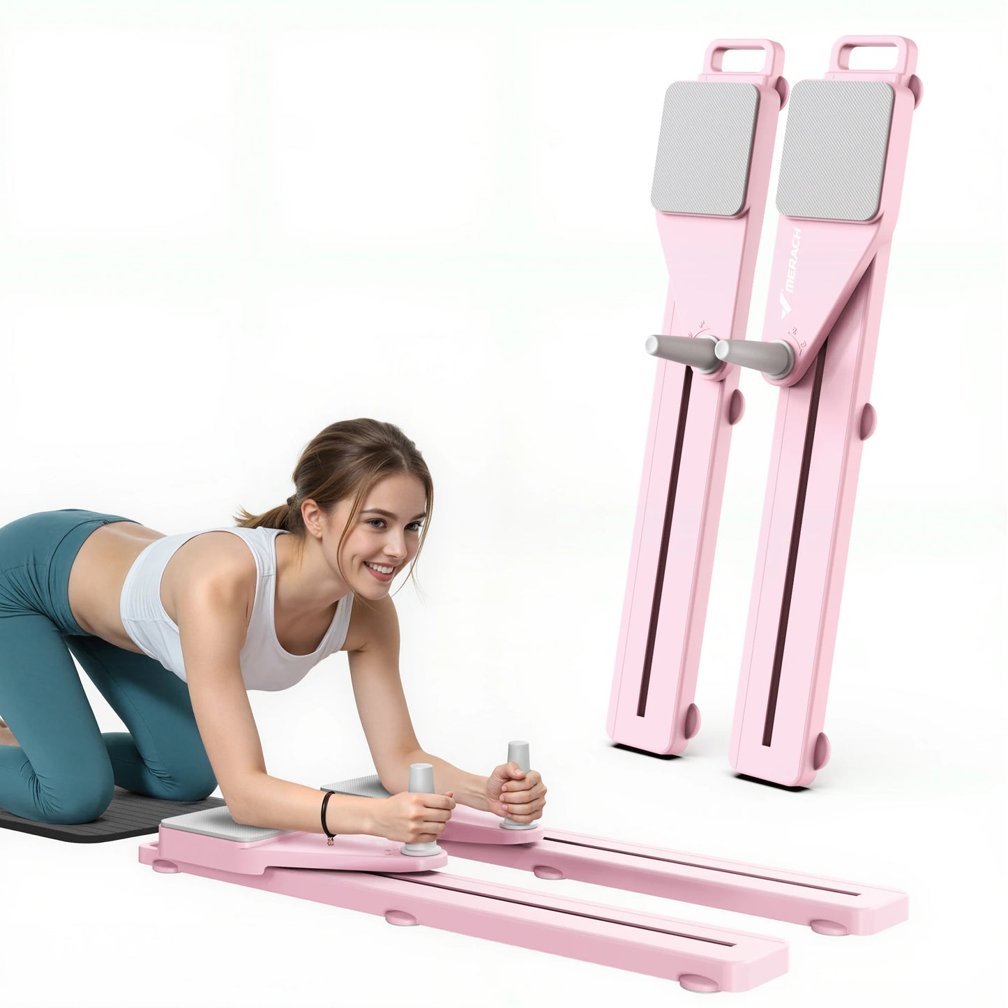 Merach Pilates Board Detachable Abdominal Trainer Anti Slip Portable Reformer