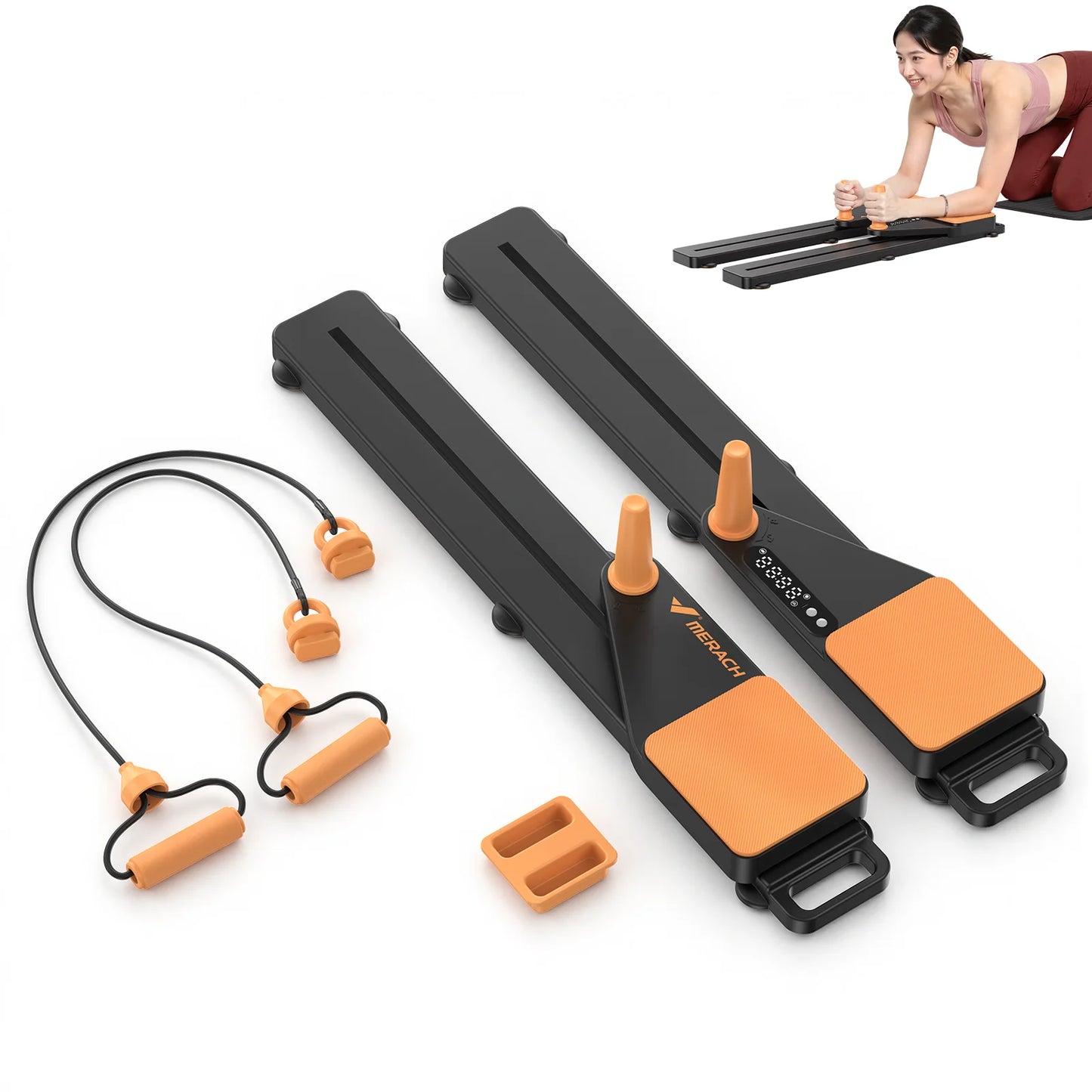 Merach Pilates Board Detachable Abdominal Trainer Anti Slip Portable Reformer