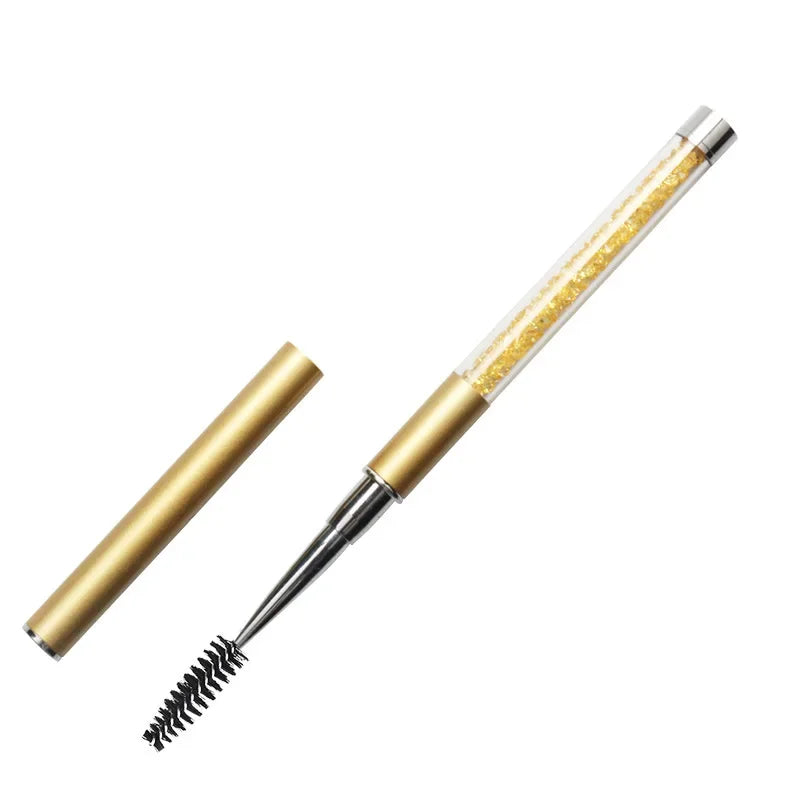 Rhinestone Handle Lash Brush Reusable Eyelash Brush Mascara Applicator Wand