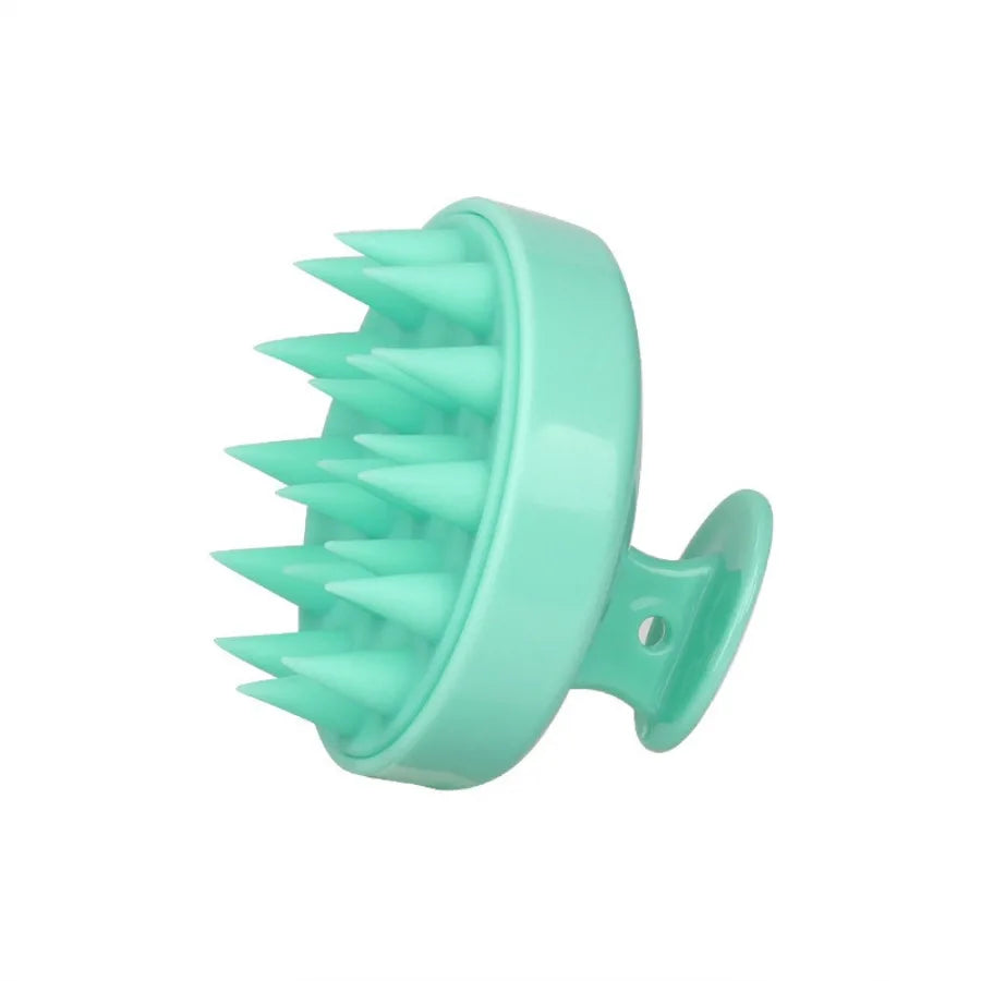 Silicone Scalp Massager Brush For Hair Spa Shower With Magic Handle