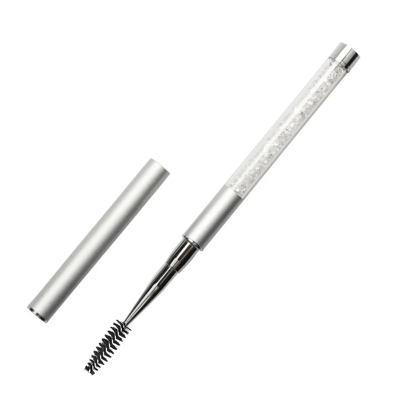 Rhinestone Handle Lash Brush Reusable Eyelash Brush Mascara Applicator Wand