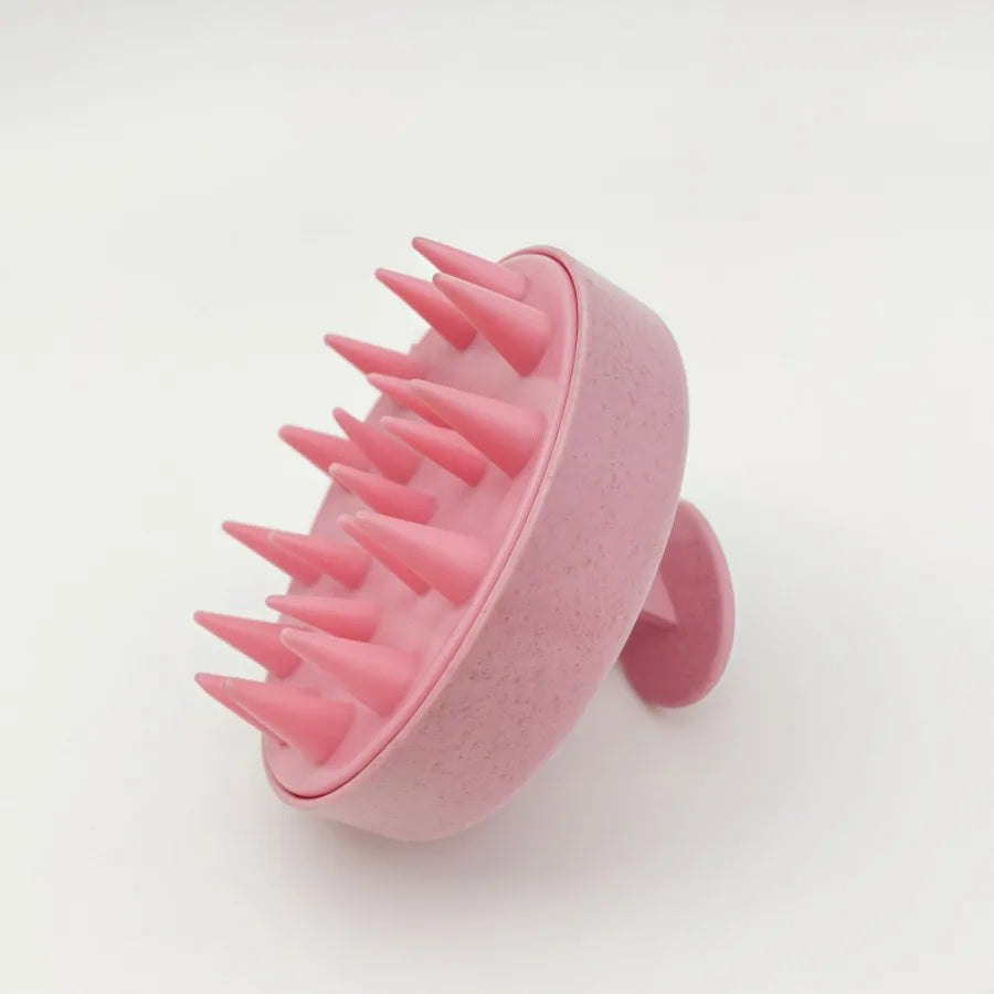 Silicone Scalp Massager Brush For Hair Spa Shower With Magic Handle