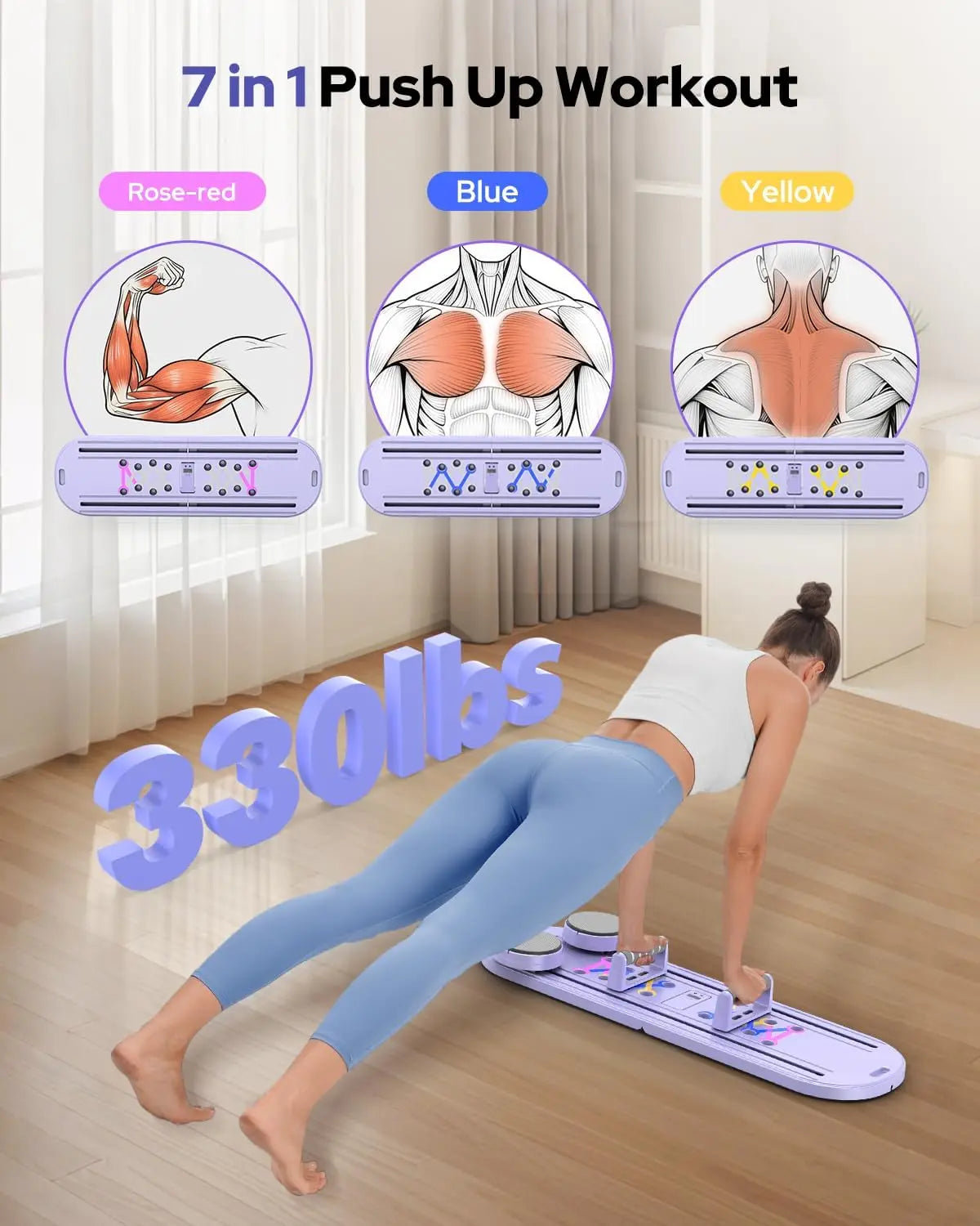 Foldable Pilates Reformer Set 7 In 1 Portable Ab Core Trainer Rayspace Board