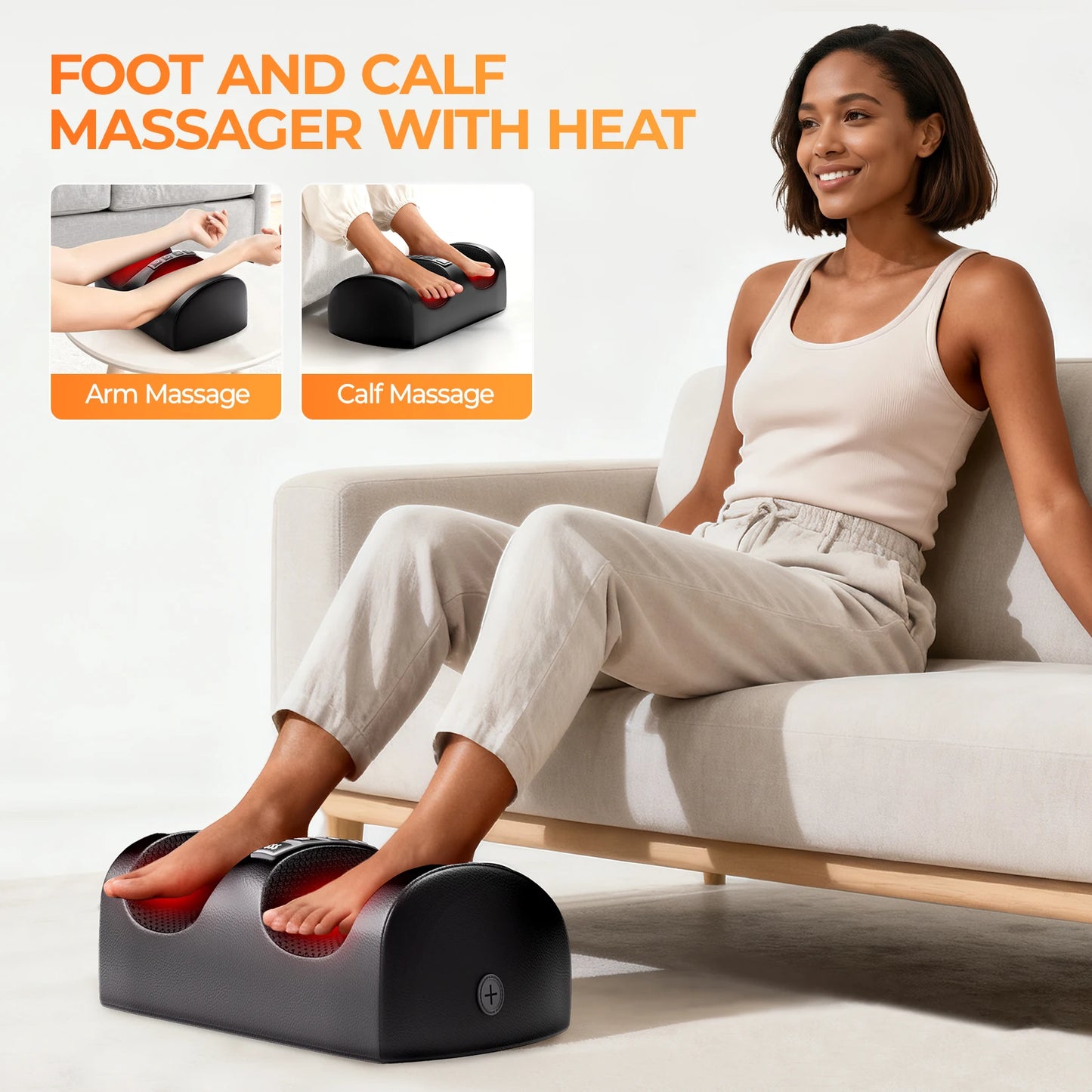 Shiatsu Full Body Massage Mat With Heat Detachable Pad 10 Motors