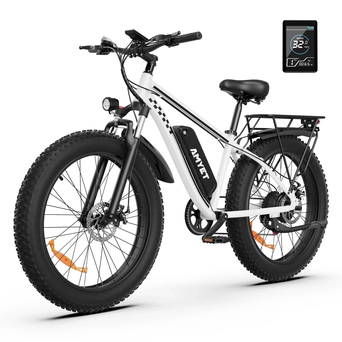 AMYET EB26 Electric Bike 1500W 48V 15Ah Fat Tire Mountain Bike 26 Inch