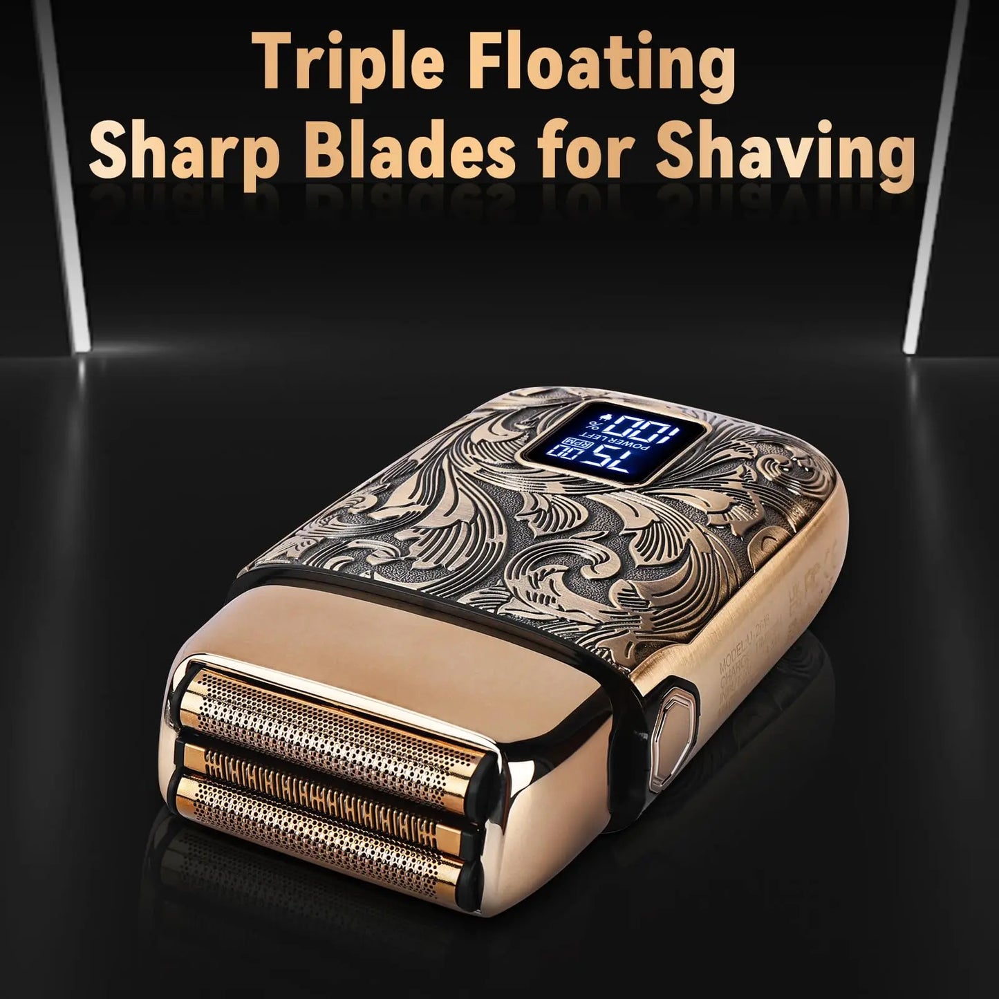 Ufree Close Shaver Electric Foil Razor For Men 3 Speed LCD Display