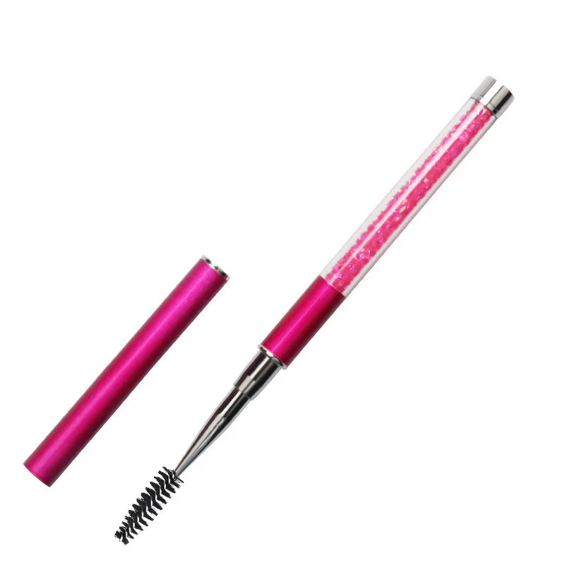 Rhinestone Handle Lash Brush Reusable Eyelash Brush Mascara Applicator Wand