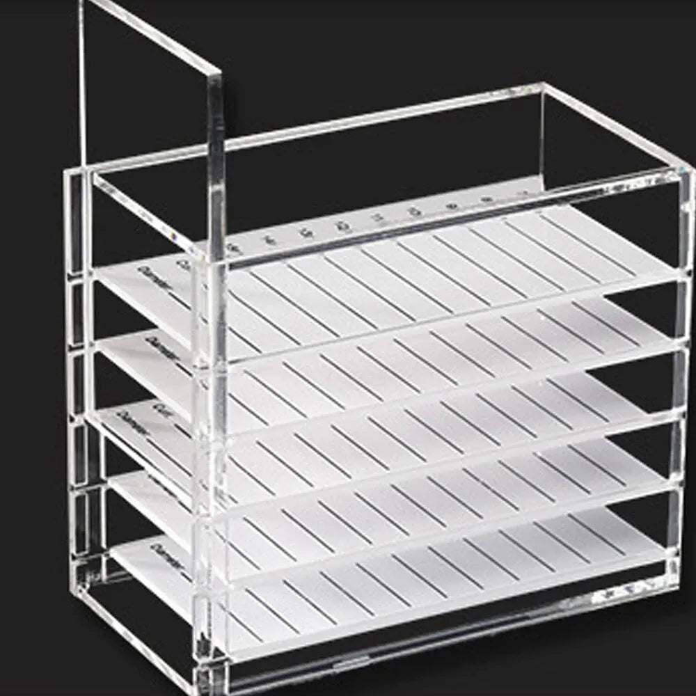 5 Layer Eyelash Extensions Storage Box Acrylic Lash Organizer Display Stand