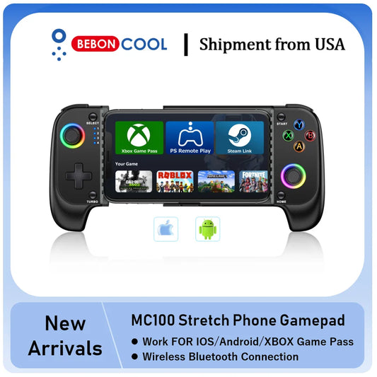 BEBONCOOL MC100 Gamepad Telescopic Bluetooth Joystick Controller For iOS Android Phone