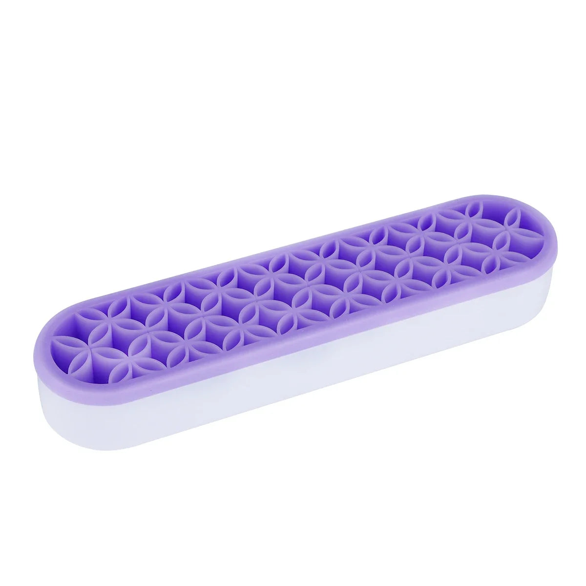 Silicone Nail And Makeup Brush Display Stand Storage Rack Organizer