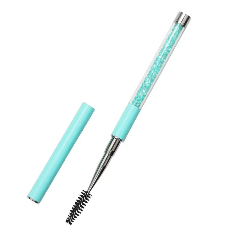 Rhinestone Handle Lash Brush Reusable Eyelash Brush Mascara Applicator Wand