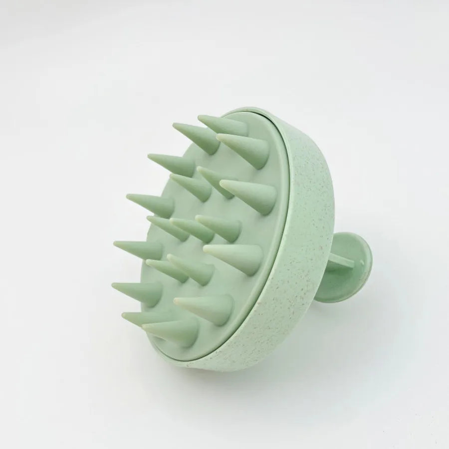 Silicone Scalp Massager Brush For Hair Spa Shower With Magic Handle