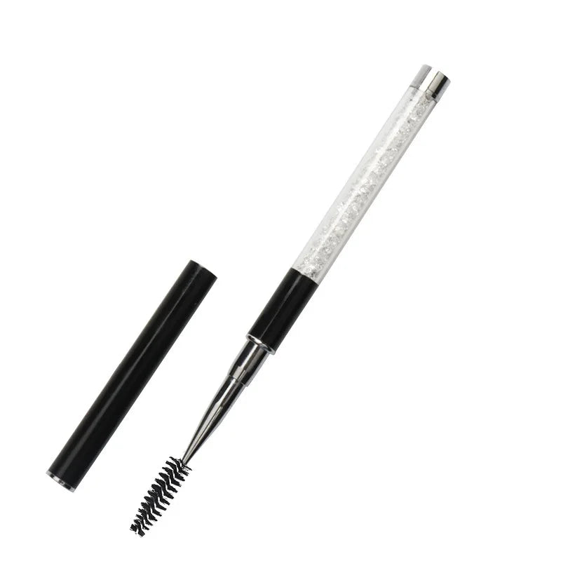 Rhinestone Handle Lash Brush Reusable Eyelash Brush Mascara Applicator Wand