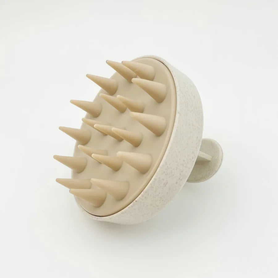 Silicone Scalp Massager Brush For Hair Spa Shower With Magic Handle