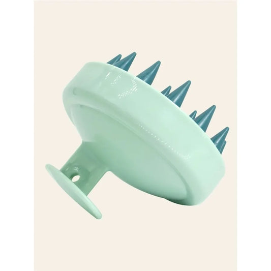 Silicone Scalp Massager Brush For Hair Spa Shower With Magic Handle