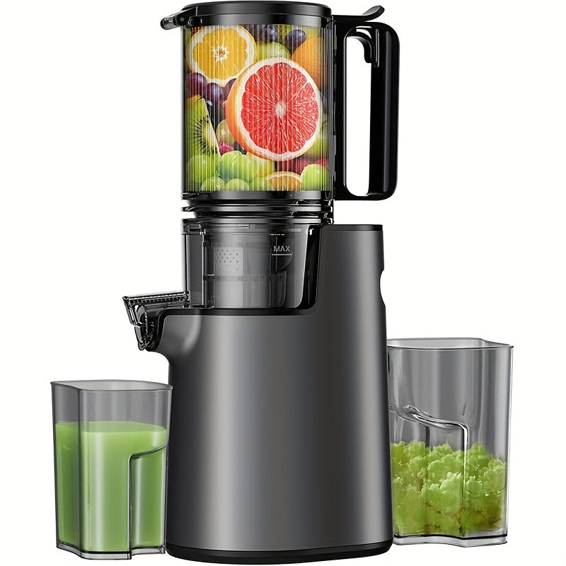 [350w Cold Press Juicer] 350w Cold Press Juicer Masticating Juicer | 4.7 Wide Feed Chute, High Juice Yield, Easy To Clean | Ideal For Whole Fruits And Vegetables, A Must-Have For Your Kitchen, Perfect Gift Idea