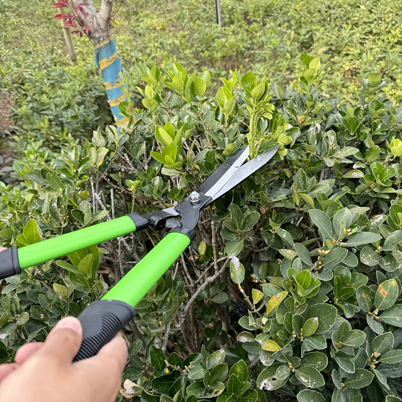 3Pcs Gardening Pruning Shears Set 55Mn Steel Thick Blades Lawn Hedge Clippers