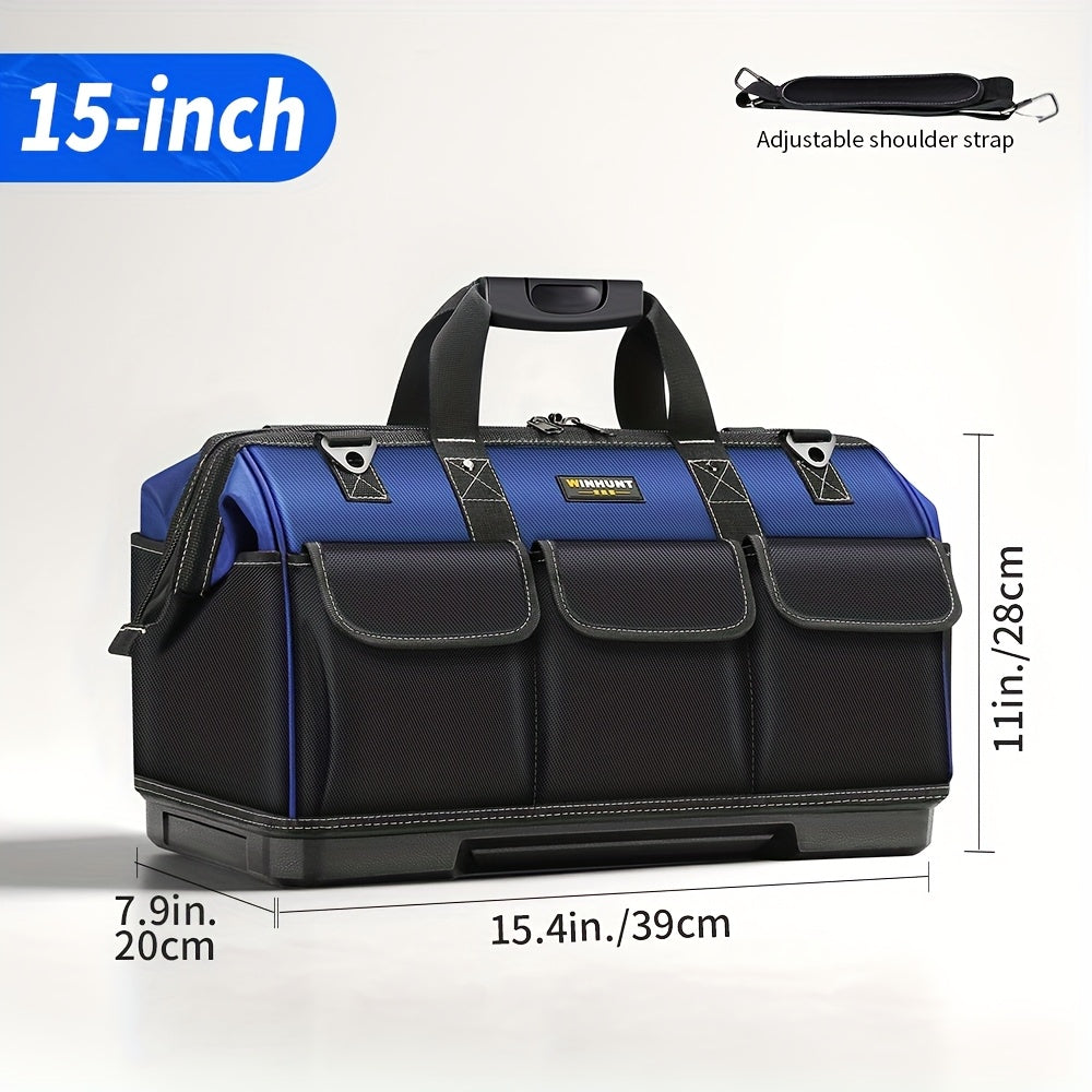 WINHUNT 15 17 19 Inch Heavy Duty Tool Bag Large Capacity 3 Layer Organizer