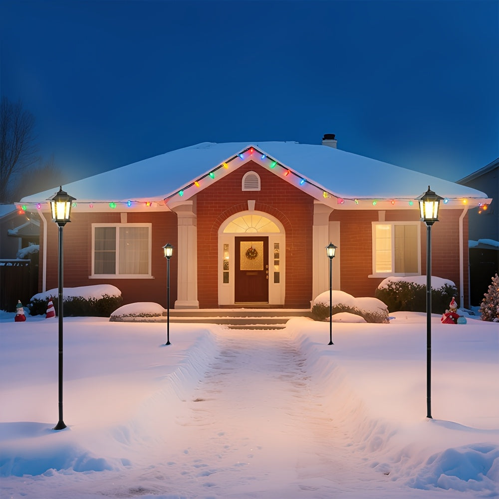 2 Pack Solar Powered Outdoor Lamp Posts Black With Built In Battery For Pathway