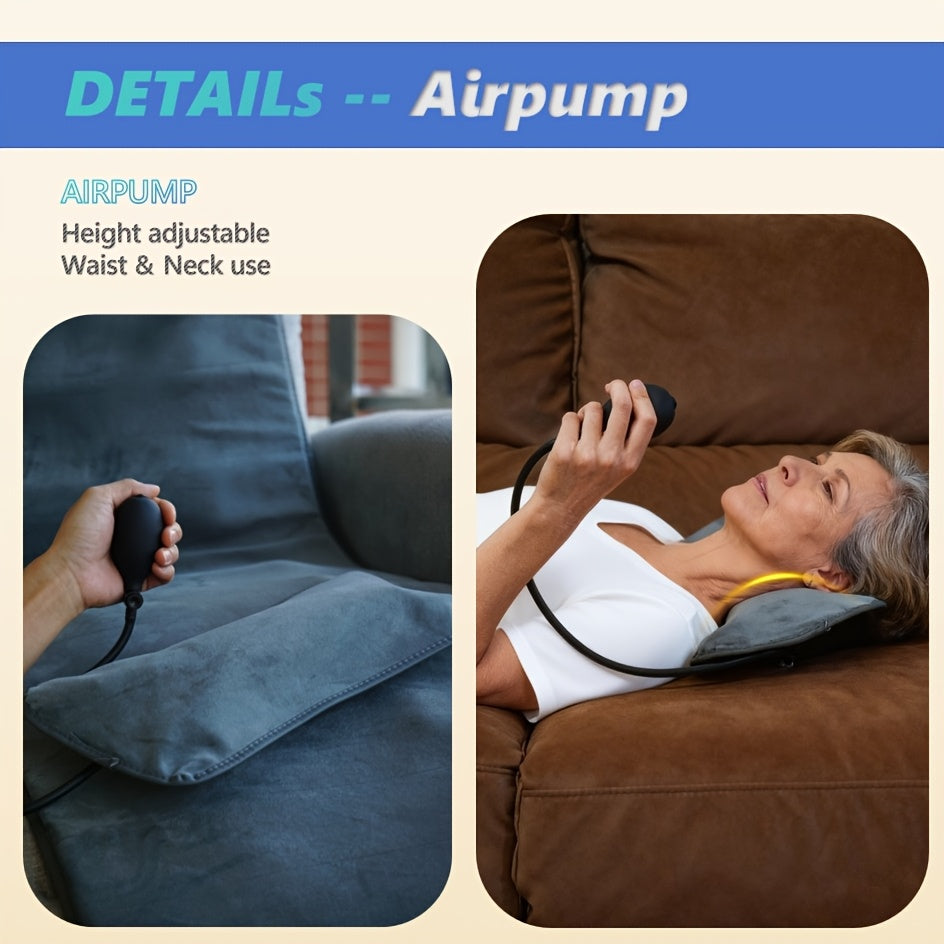 Full Body Massage Mattress Neck Kneading Acupressure Heating 10 Zone Vibration