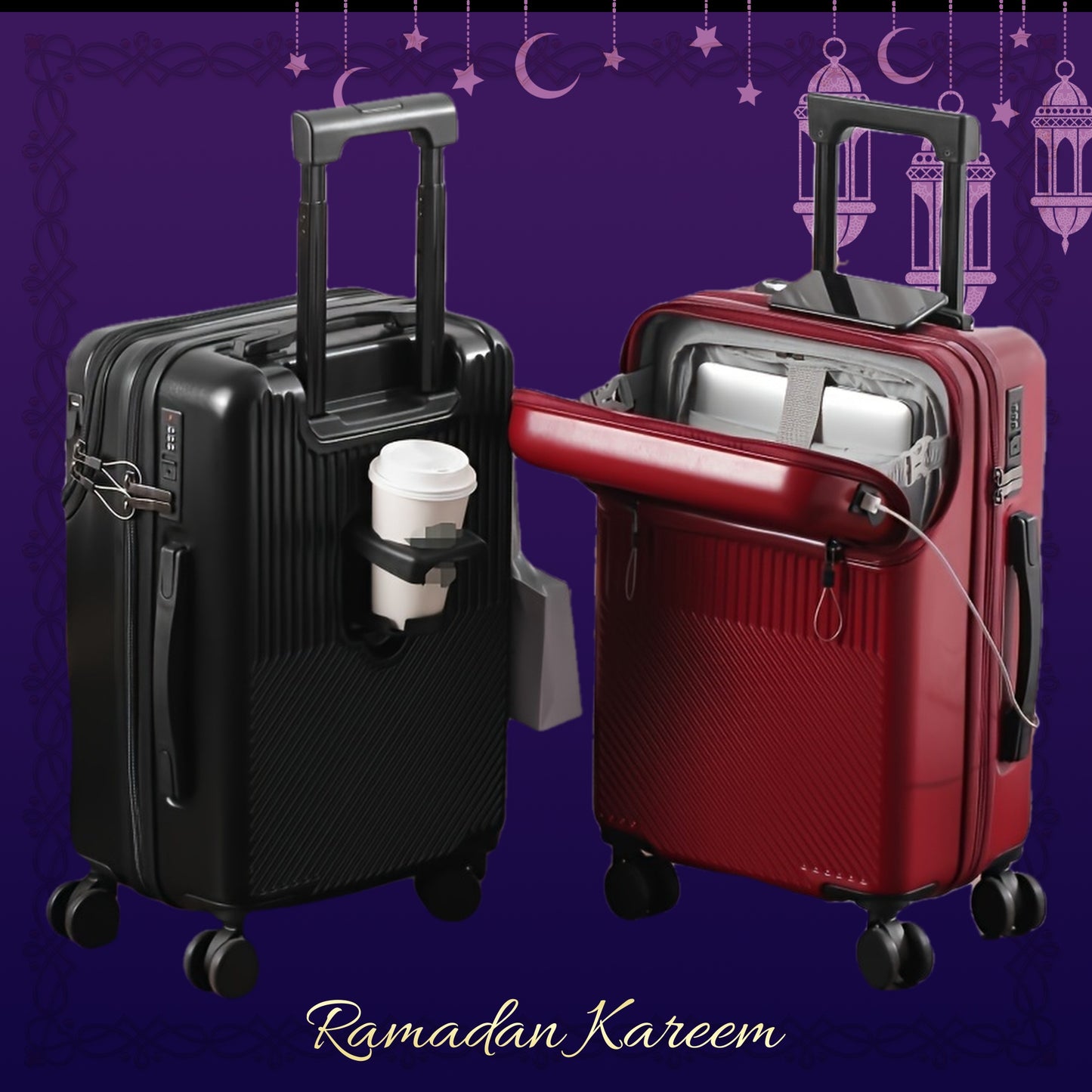 1pc 20 Inch Luggage, Travel Function Boarding Case, Luggage with Password Lock And Wheels, Suitable for Daily Use As A Neutral Bag Big Capacity Suitcase