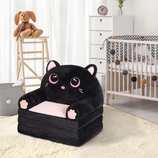 Foldable Multifunctional Sofa Comfortable Teenager Foldable Sofa With Pillow - Plush, Washable Lounge Chair For Playrooms And Kids Rooms Polyester/Memory Foam