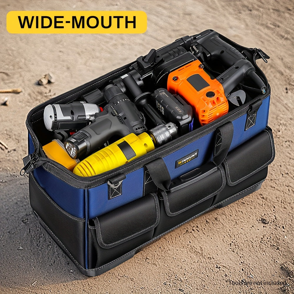 WINHUNT 15 17 19 Inch Heavy Duty Tool Bag Large Capacity 3 Layer Organizer