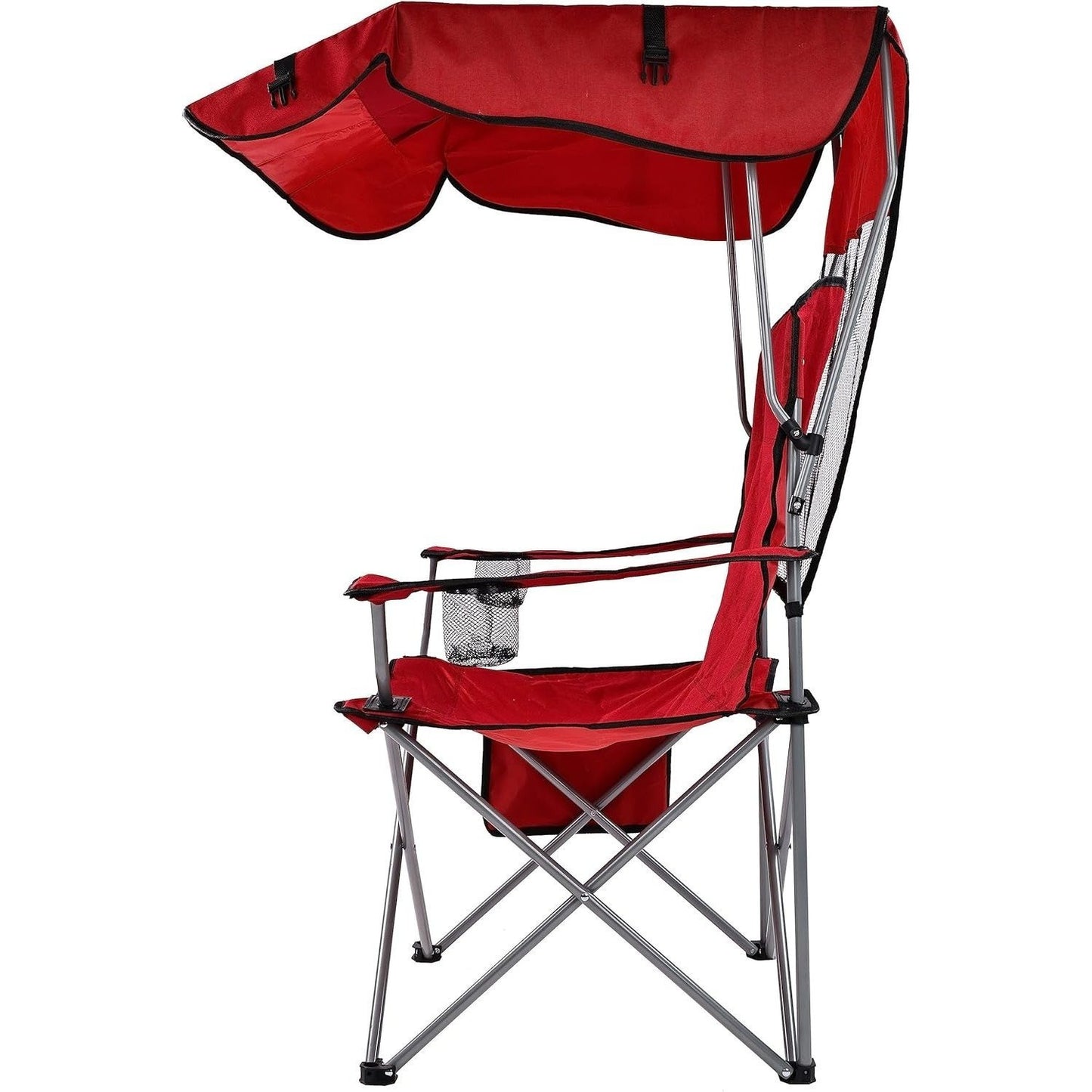BalanceFrom Canopy Chair Folding Camping Recliner Support with Carrying Bag
