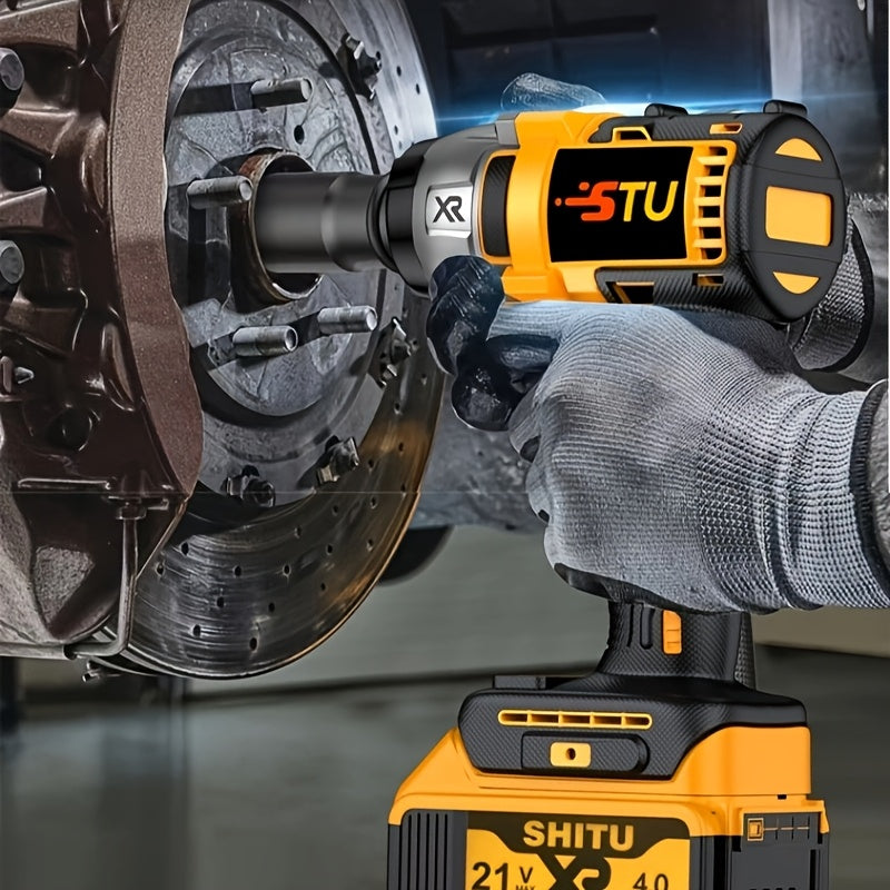 21V Wireless Impact Wrench High Torque Kit With 4000mAh Battery