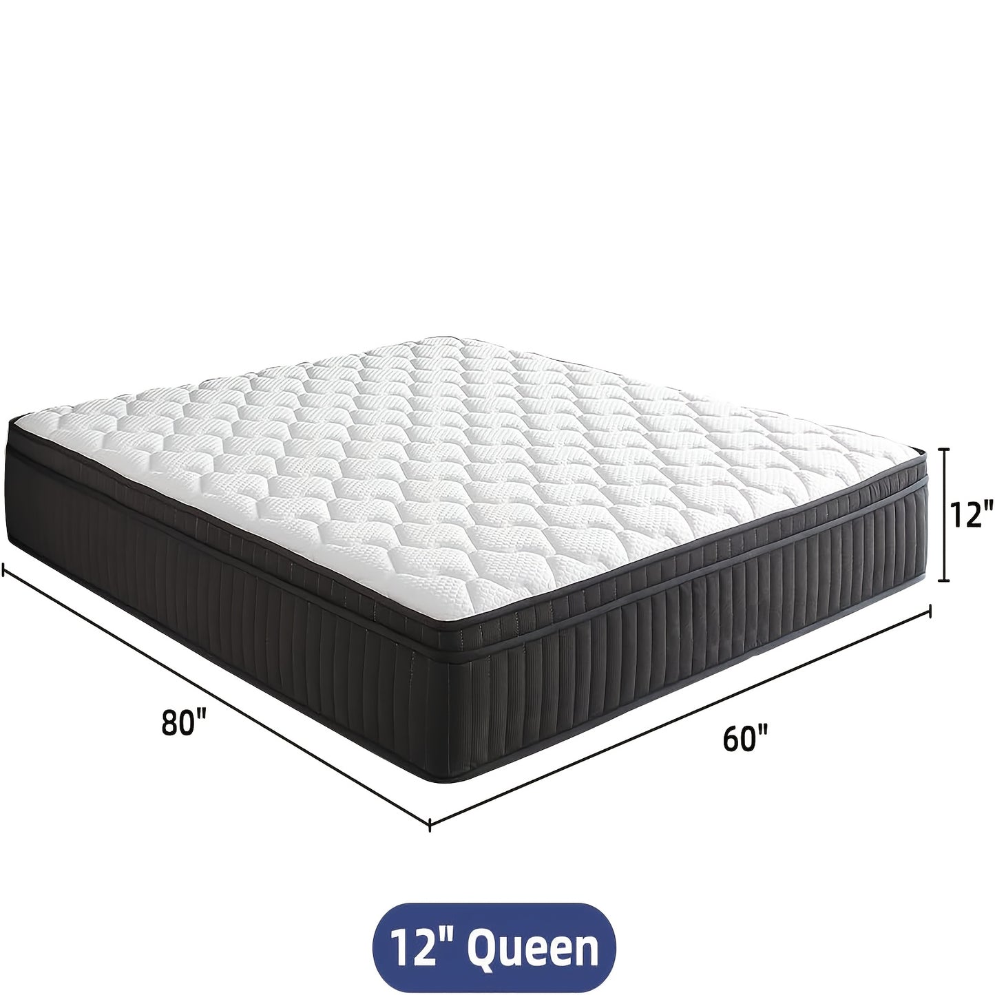 Hybrid Memory Foam Mattress Pocket Springs Edge Support